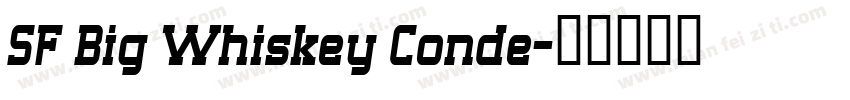 SF Big Whiskey Conde字体转换